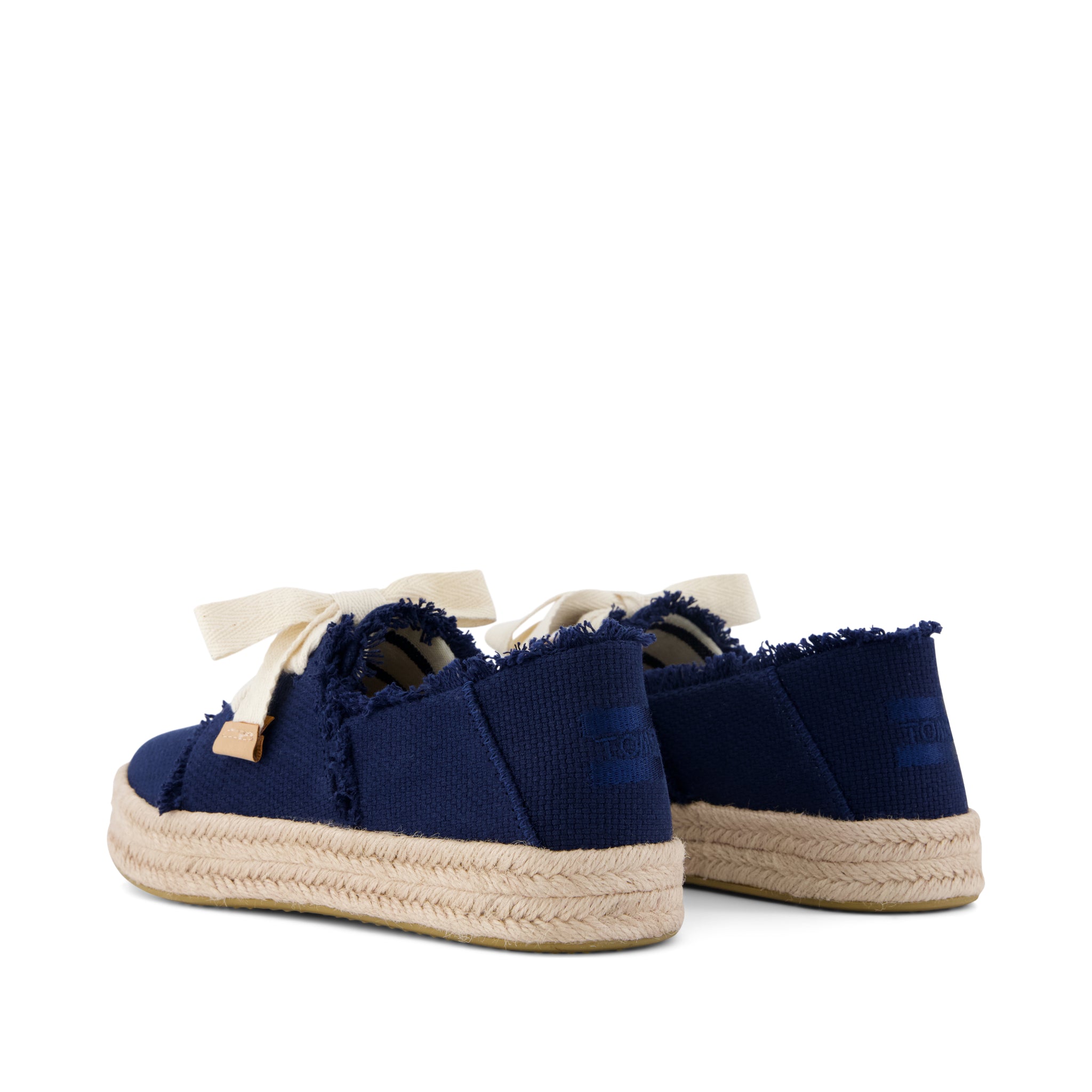 Womens Carolina Lace-Up Espadrille Navy Fray - Image 4