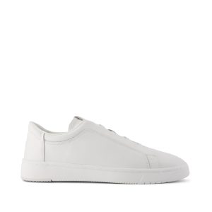 Mens TRVL Lite Miles Lace-Up Sneaker Water Resistant White Leather