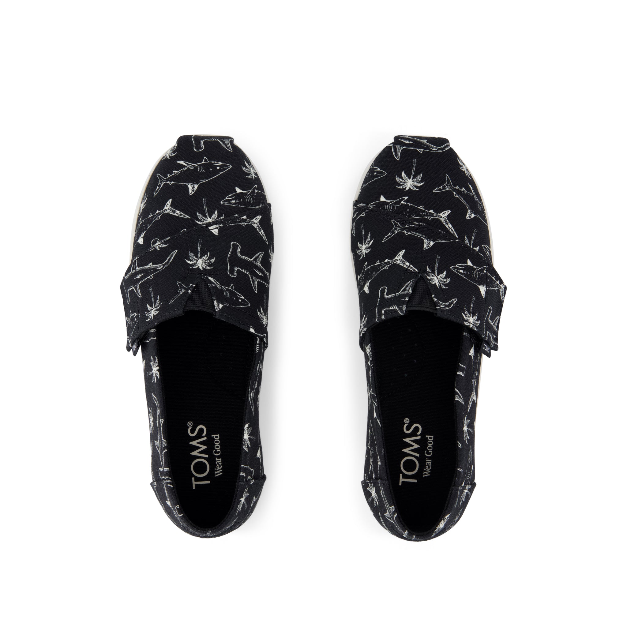 Alpargata Classic Kids Shoe Black Shark Print - Image 6