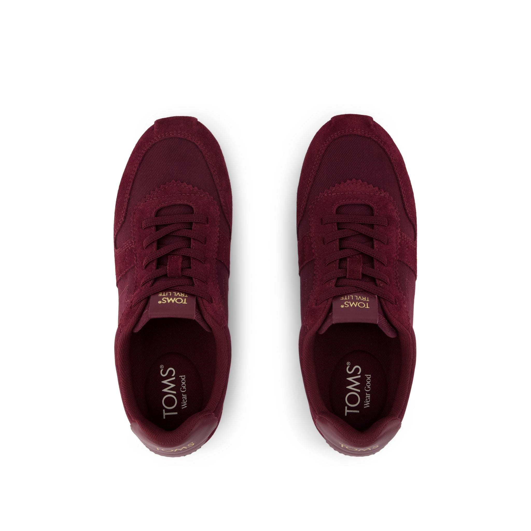 Womens TRVL Lite Palisade Sneaker Water Repellent Burgundy Vintage Twill - Image 6