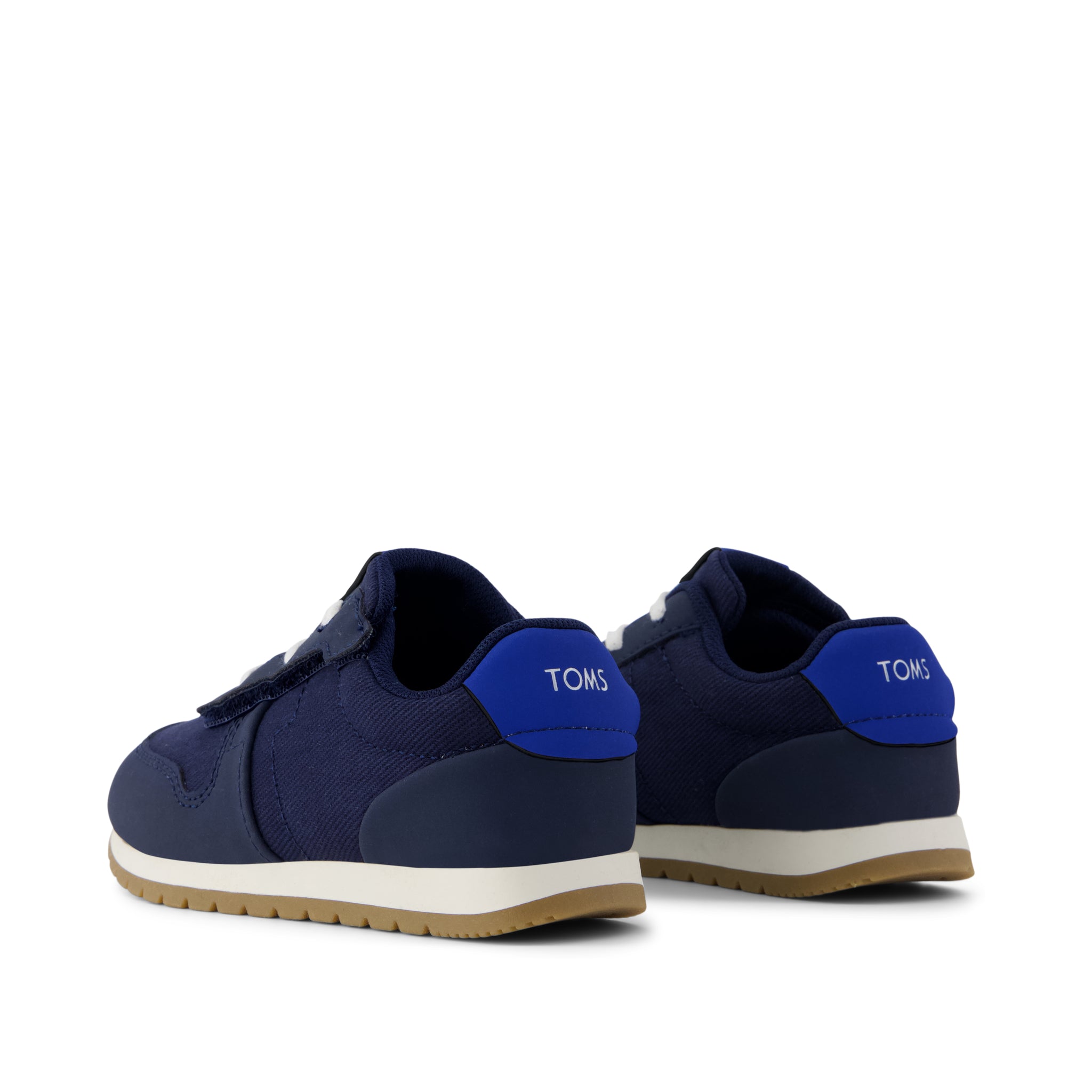 TRVL LITE Retro Runner Toddler Sneaker Water Repellent Multi Navy Vintage Twill - Image 5