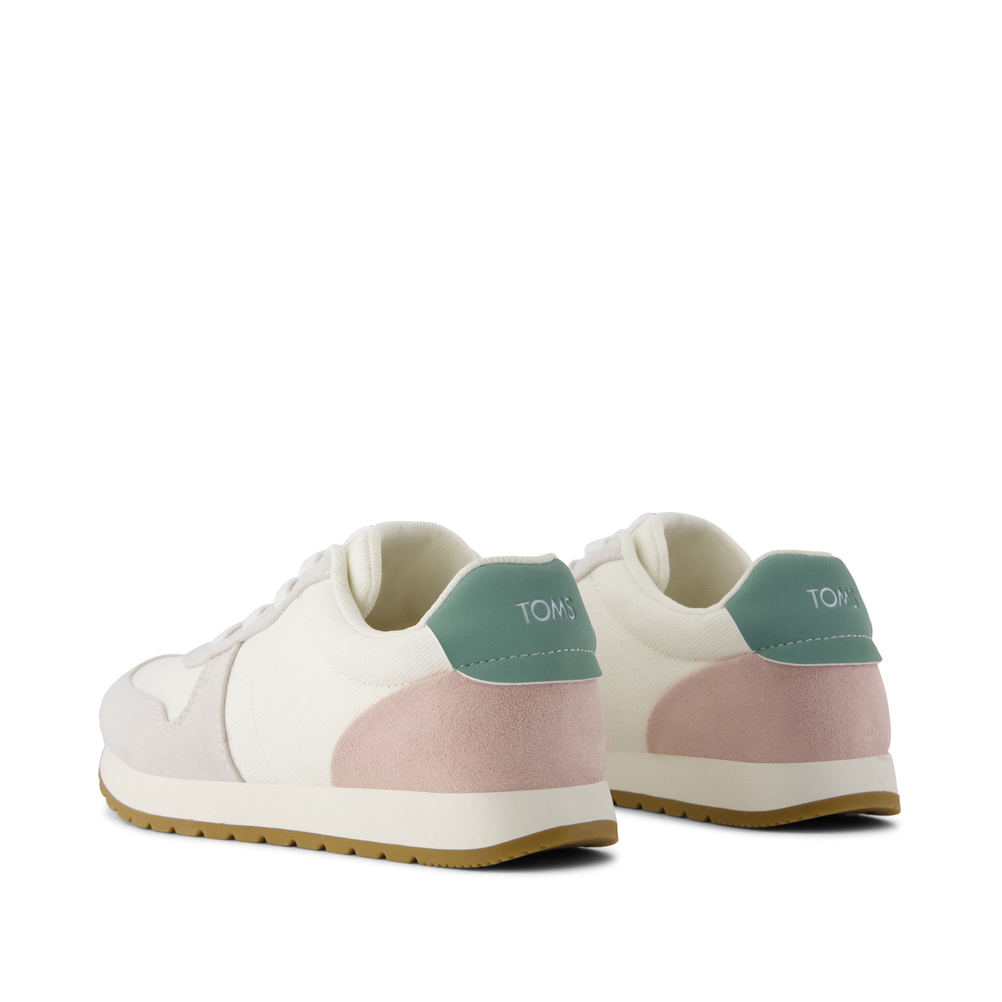TRVL LITE Retro Runner Kids Sneaker Water Repellent Multi Egret Vintage Twill - Image 3