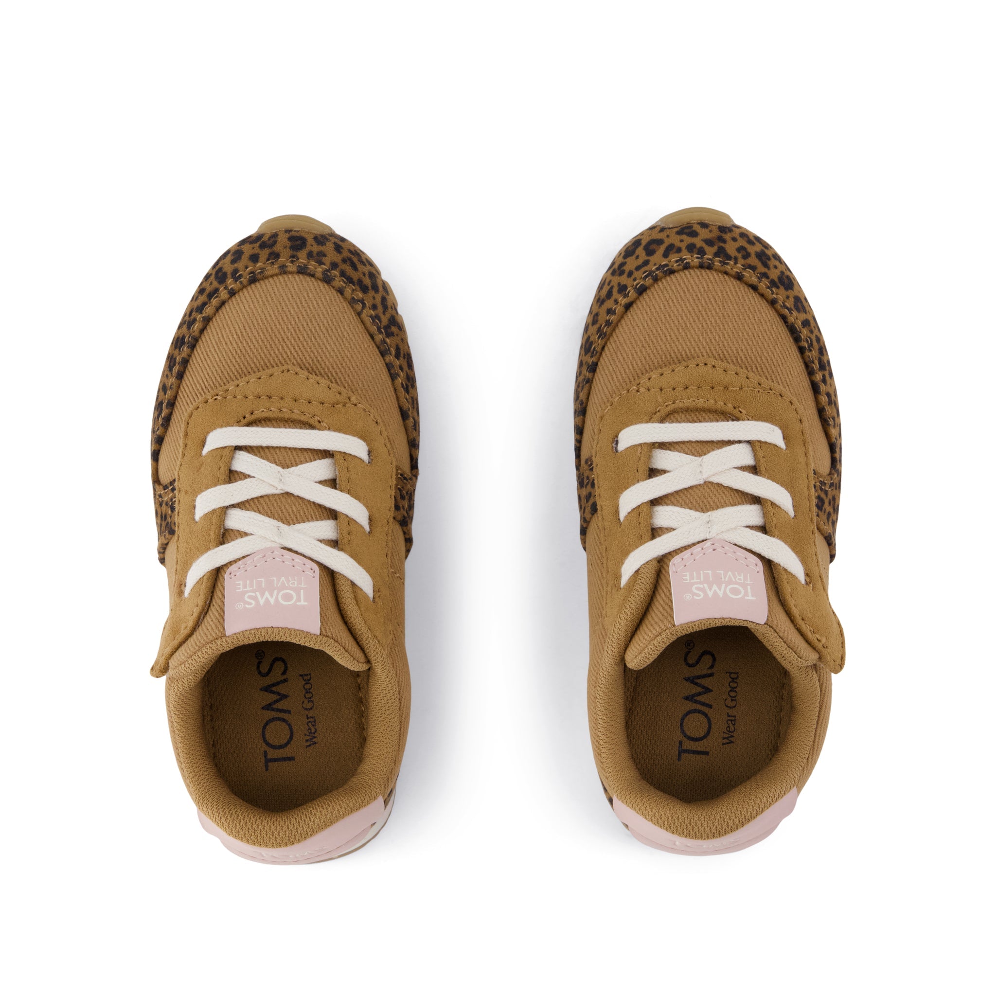 TRVL LITE Retro Runner Toddler Sneaker Water Repellent Toffee Leopard - Image 7