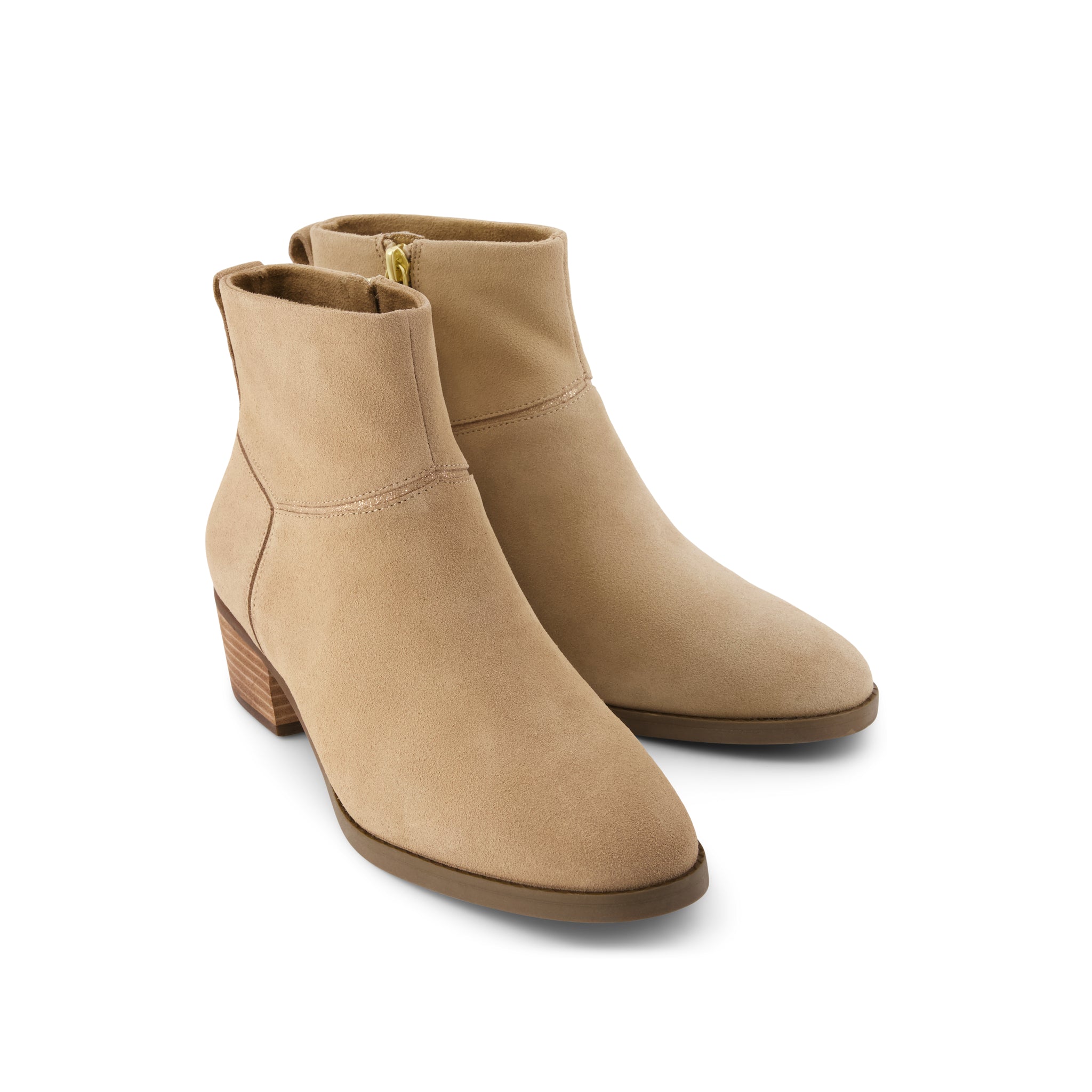 Womens Elia Ankle Boot Water Resistant Taupe Suede - Image 3