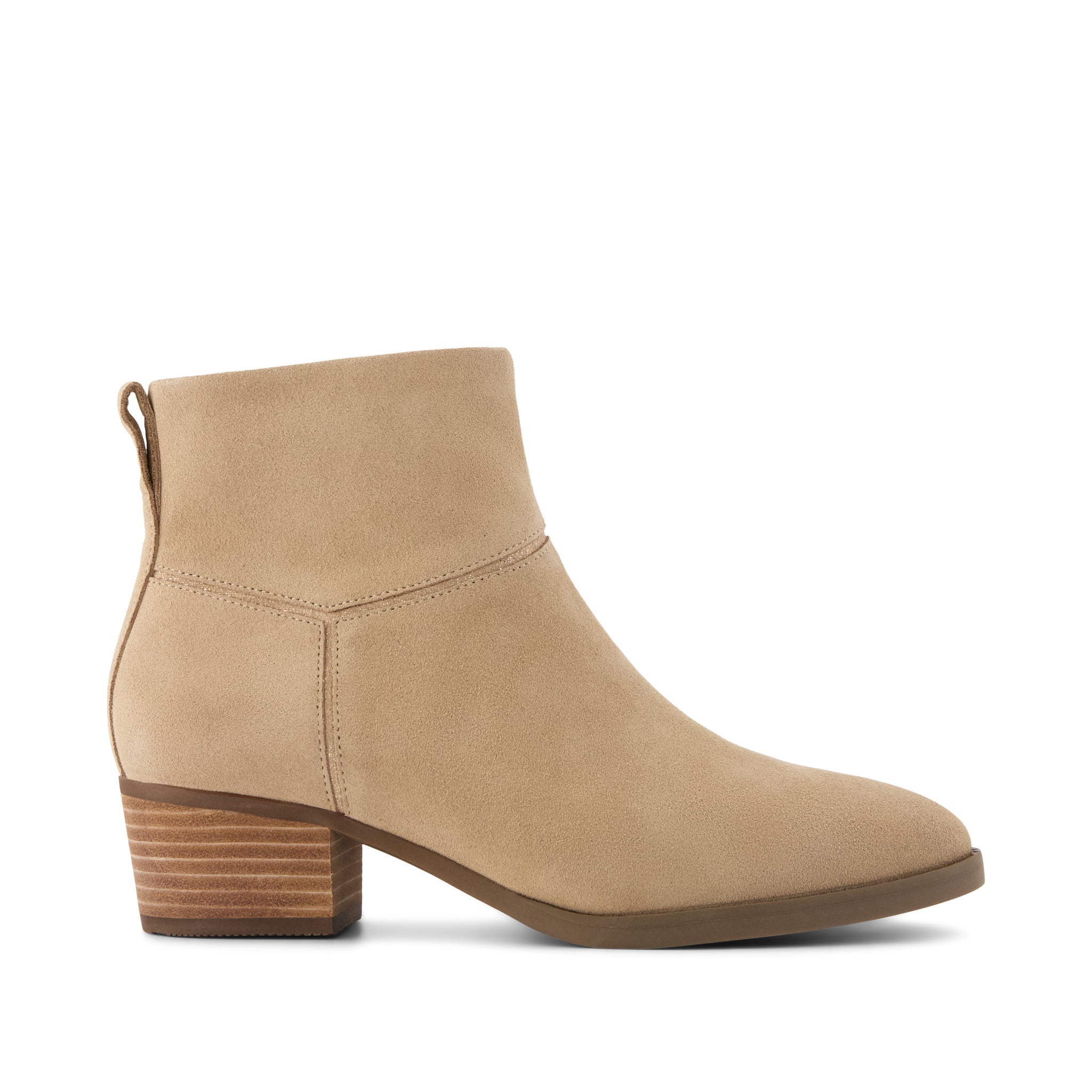 Womens Elia Ankle Boot Water Resistant Taupe Suede
