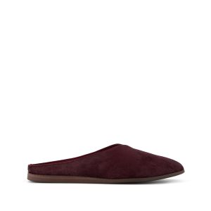 Womens Amelia Mule Dark Burgundy Hair Leather