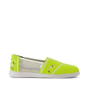 Womens Alpargata Plus Neon Yellow Tennis Felt