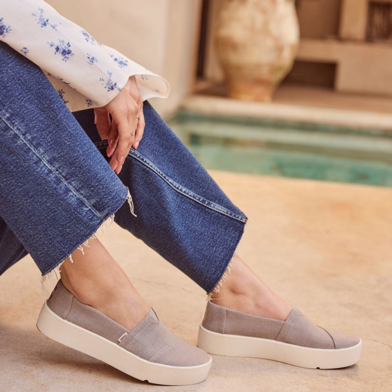 Verona Grey Slip On Sneaker - Image 3