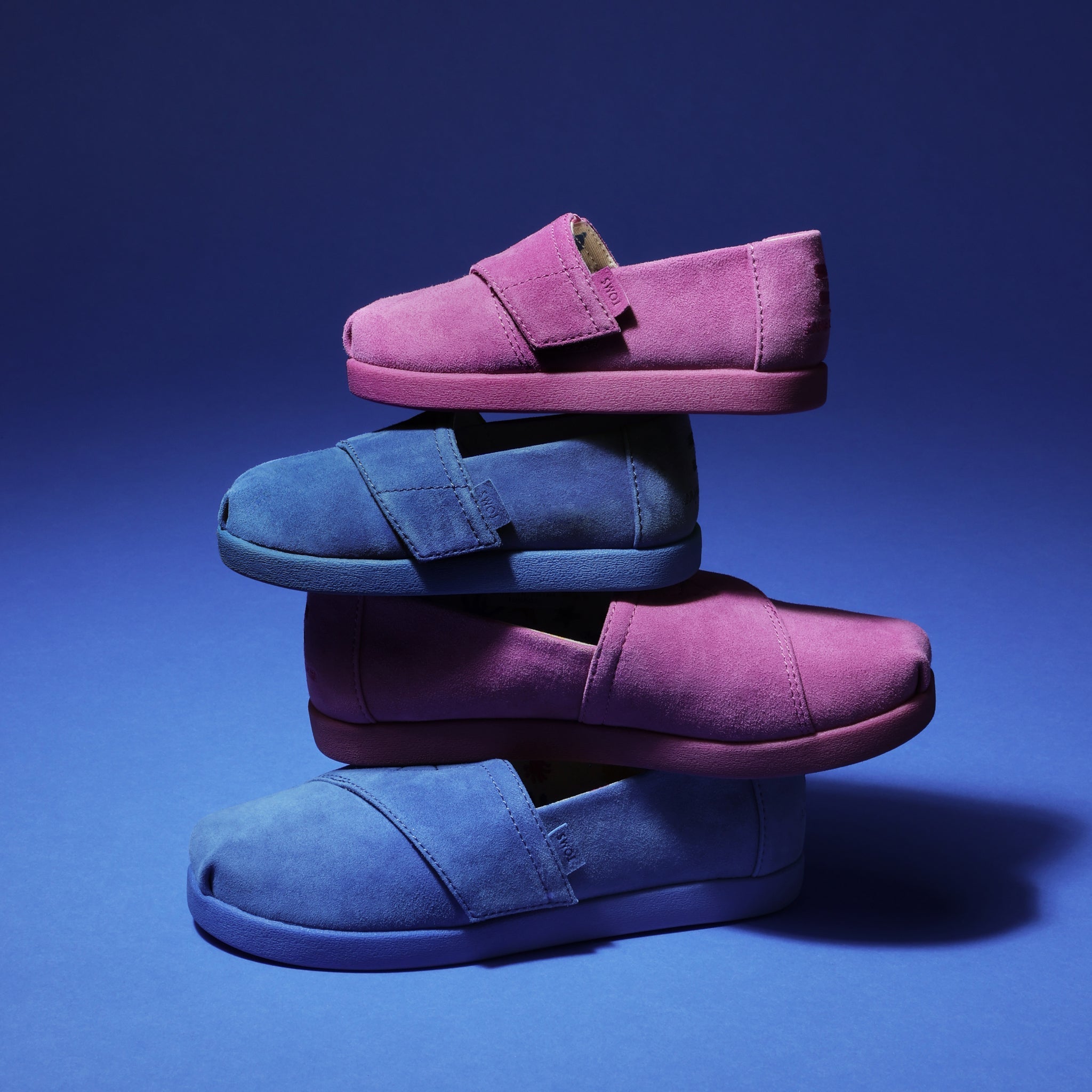 TOMS x Jamie Mizrahi Alpargata Classic Pink Suede Toddler  Shoe - Image 2