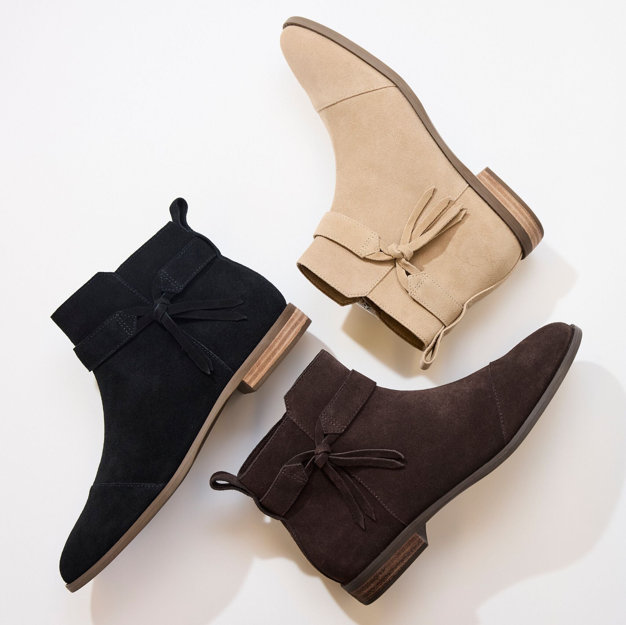 Womens Stacey Ankle Bootie Black Suede - Image 2