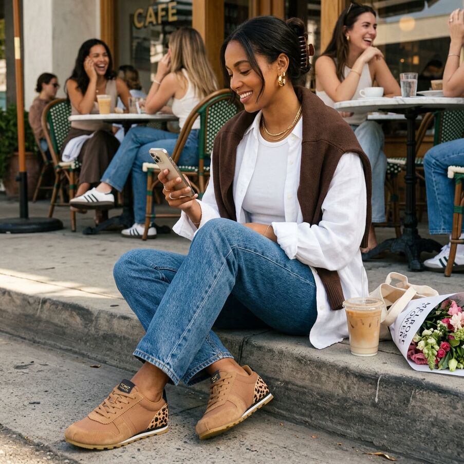 Womens TRVL Lite Palisade Sneaker Water Repellent Brown Sugar Vintage Twill - Image 2