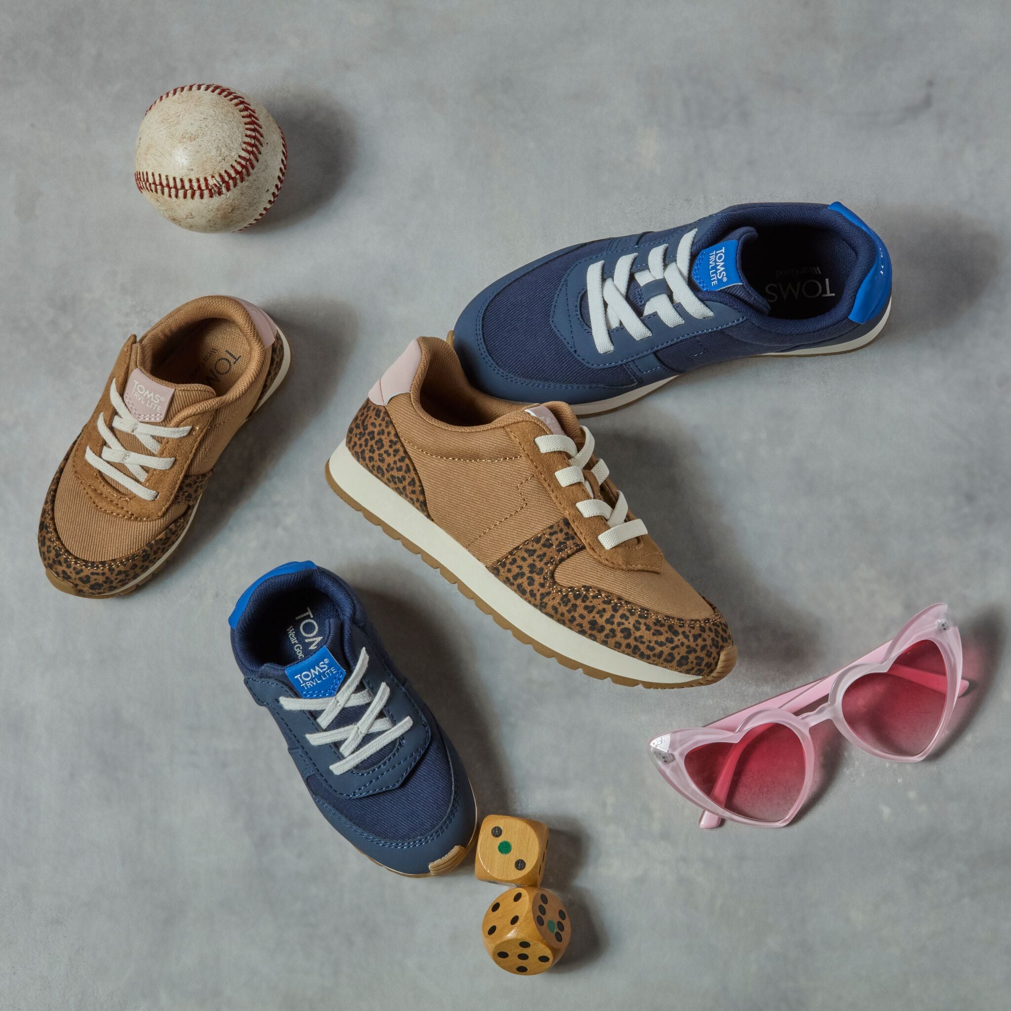 TRVL LITE Retro Runner Toddler Sneaker Water Repellent Toffee Leopard - Image 2